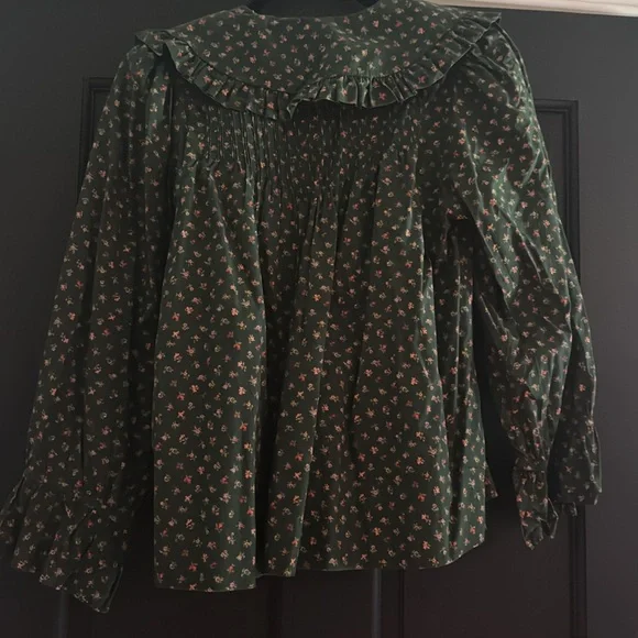 Doen Green Floral Blouse - Picture 5 of 5